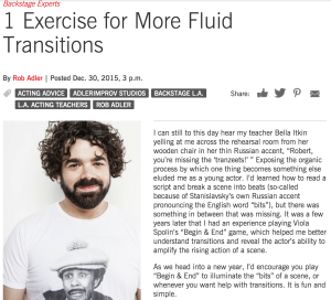 Rob Adler - Backstage - 1 Exercise for More Fluid Transitions
