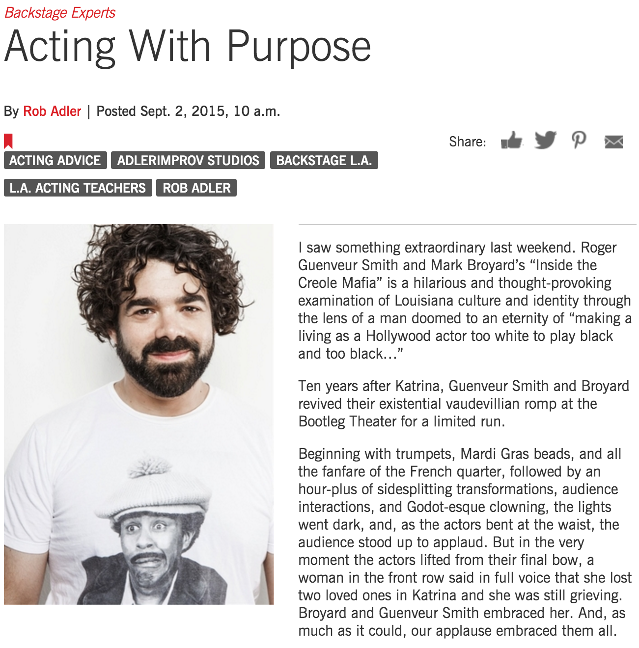 Acting With Purpose